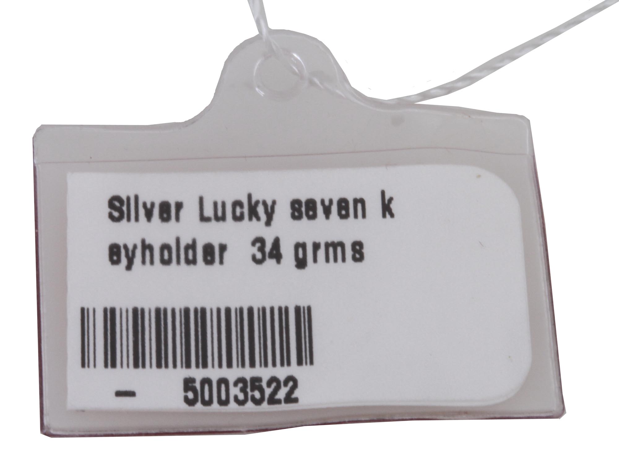 BVLGARI STERLING SILVER LUCKY SEVEN KEYCHAIN PIC-5